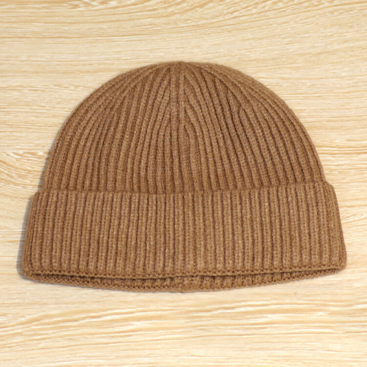 Ribbed Beanie – Clay Brown