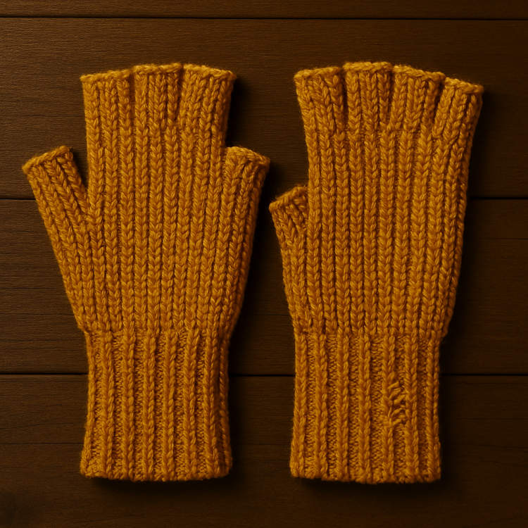 Fingerless Gloves – Mustard Yellow