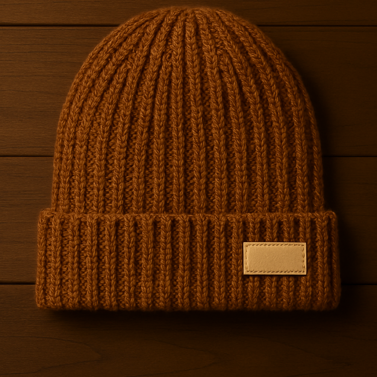 Ribbed Beanie – Clay Brown