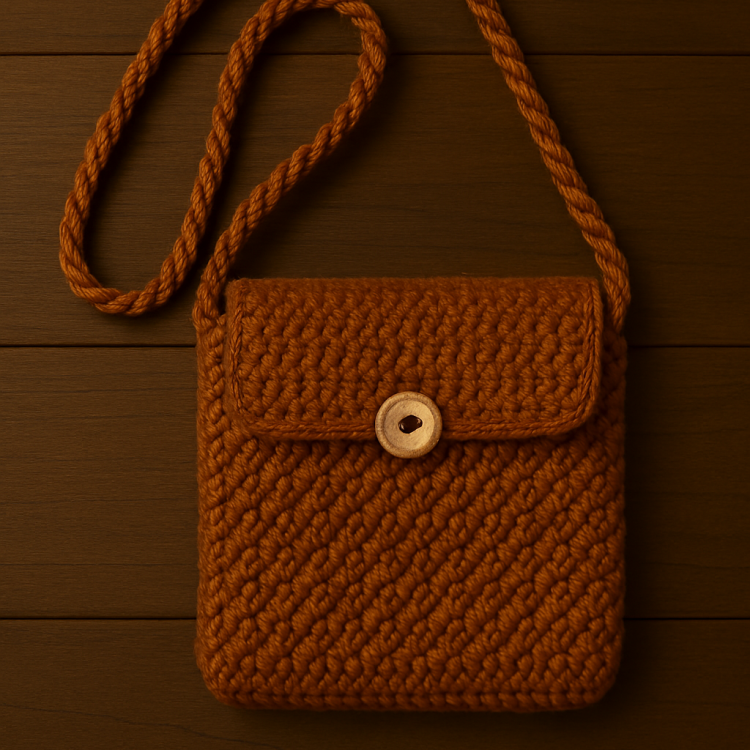 Mini Crochet Bag – Terracotta